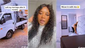 Lady Moves In New House After Leaving Her Marriage